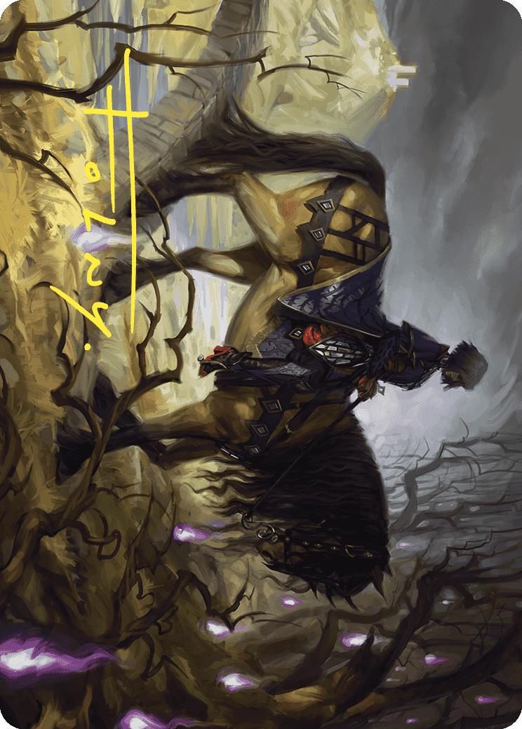 Rowan's Grim Search Art Card (Gold-Stamped Signature) [Wilds of Eldraine Art Series] | Rook's Games and More