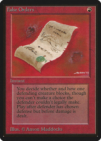 False Orders [Limited Edition Beta] | Rook's Games and More