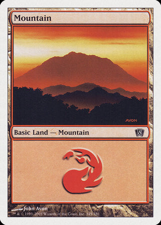 Mountain (345) [Eighth Edition] | Rook's Games and More
