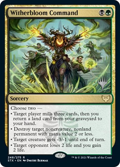 Witherbloom Command (Promo Pack) [Strixhaven: School of Mages Promos] | Rook's Games and More