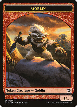 Goblin Token [Dragons of Tarkir Tokens] | Rook's Games and More