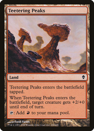 Teetering Peaks [Zendikar] | Rook's Games and More