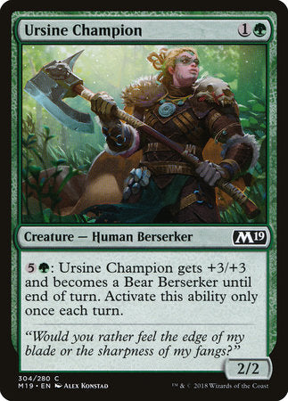 Ursine Champion [Core Set 2019] | Rook's Games and More