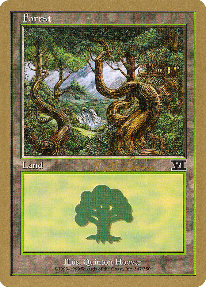 Forest (ml347b) (Matt Linde) [World Championship Decks 1999] | Rook's Games and More
