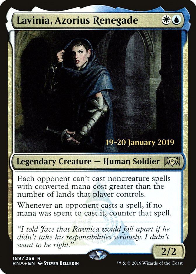 Lavinia, Azorius Renegade [Ravnica Allegiance Prerelease Promos] | Rook's Games and More
