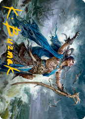 Lier, Disciple of the Drowned Art Card (Gold-Stamped Signature) [Innistrad: Midnight Hunt Art Series]
