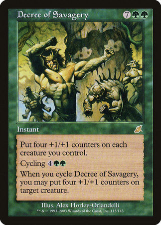 Decree of Savagery [Scourge] | Rook's Games and More