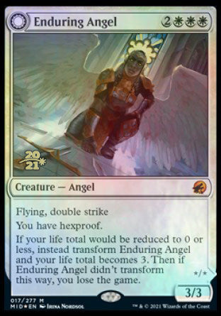 Enduring Angel // Angelic Enforcer [Innistrad: Midnight Hunt Prerelease Promos] | Rook's Games and More