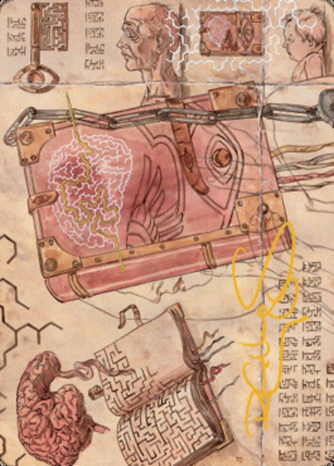 Mazemind Tome Art Card (Gold-Stamped Signature) [The Brothers' War Art Series] | Rook's Games and More