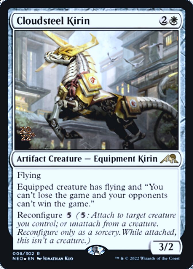 Cloudsteel Kirin [Kamigawa: Neon Dynasty Prerelease Promos] | Rook's Games and More