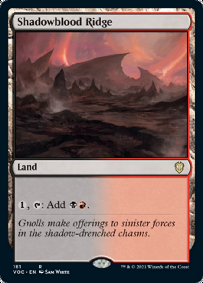 Shadowblood Ridge [Innistrad: Crimson Vow Commander] | Rook's Games and More