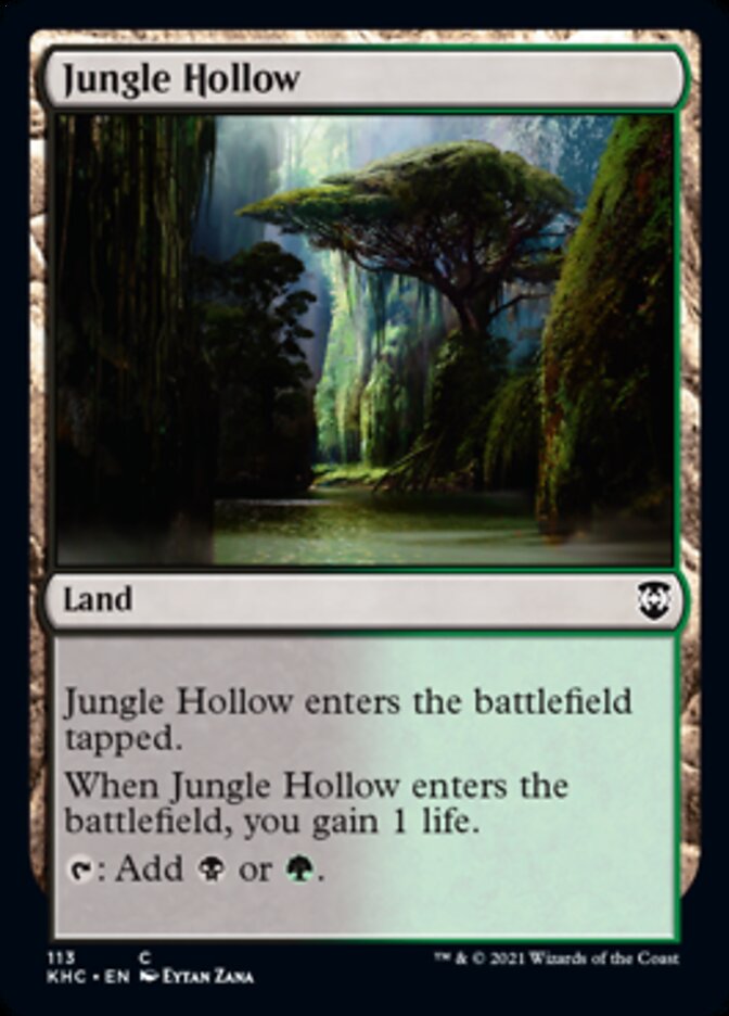 Jungle Hollow [Kaldheim Commander] | Rook's Games and More