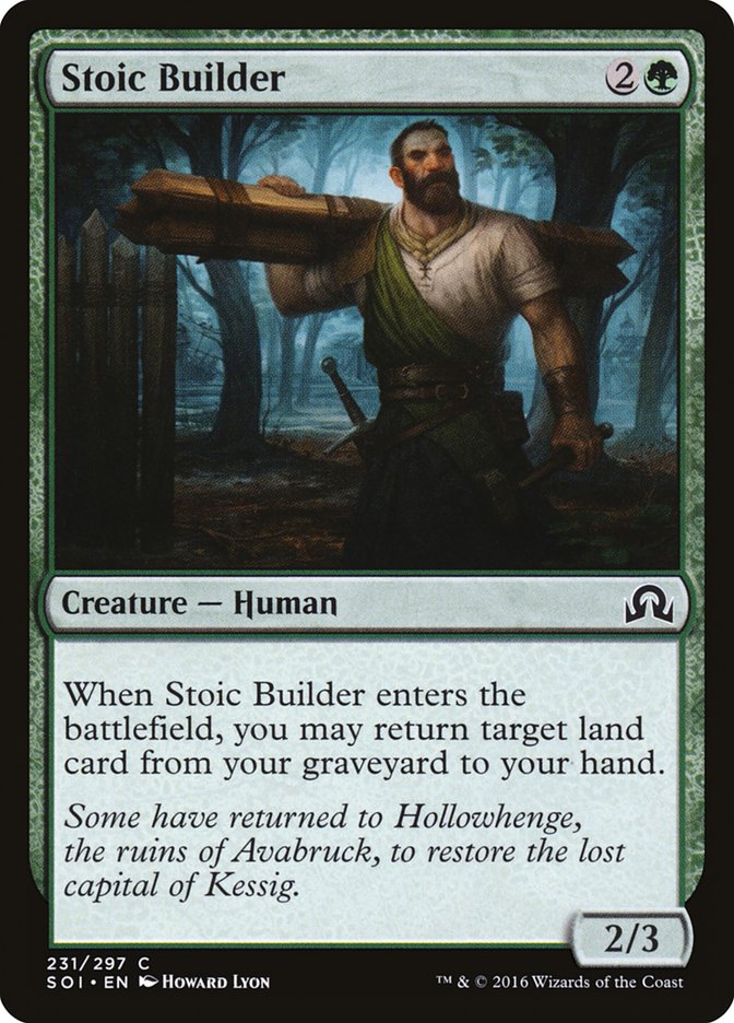 Stoic Builder [Shadows over Innistrad] | Rook's Games and More