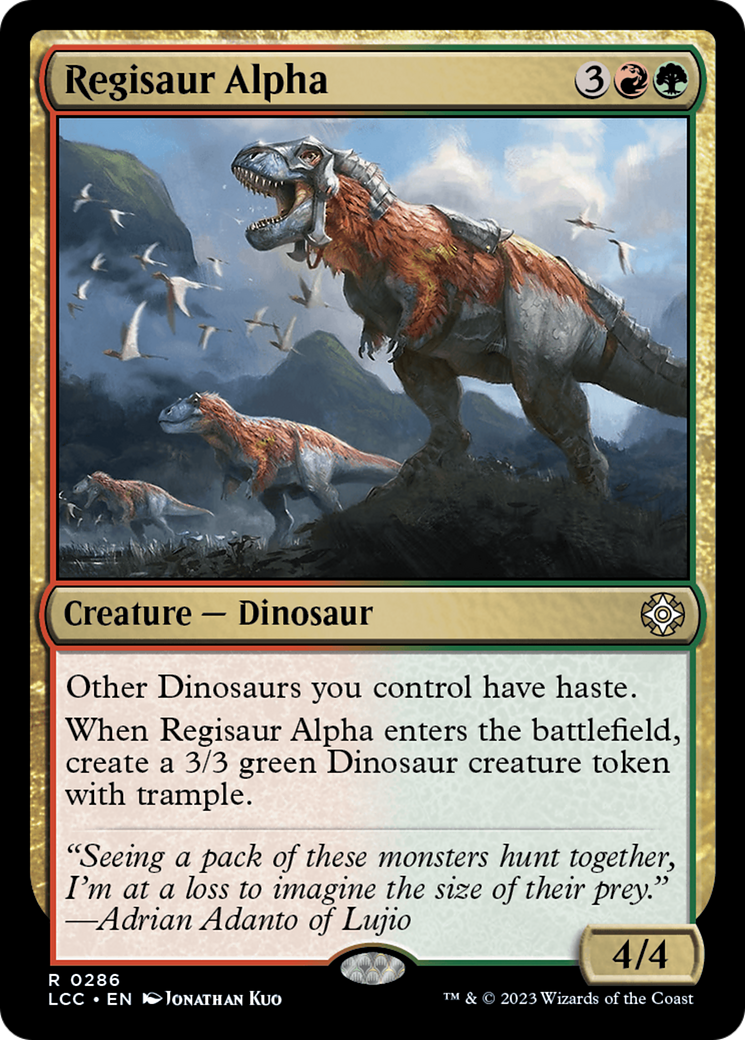 Regisaur Alpha [The Lost Caverns of Ixalan Commander] | Rook's Games and More