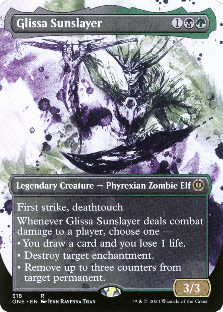 Glissa Sunslayer (Borderless Ichor) [Phyrexia: All Will Be One] | Rook's Games and More