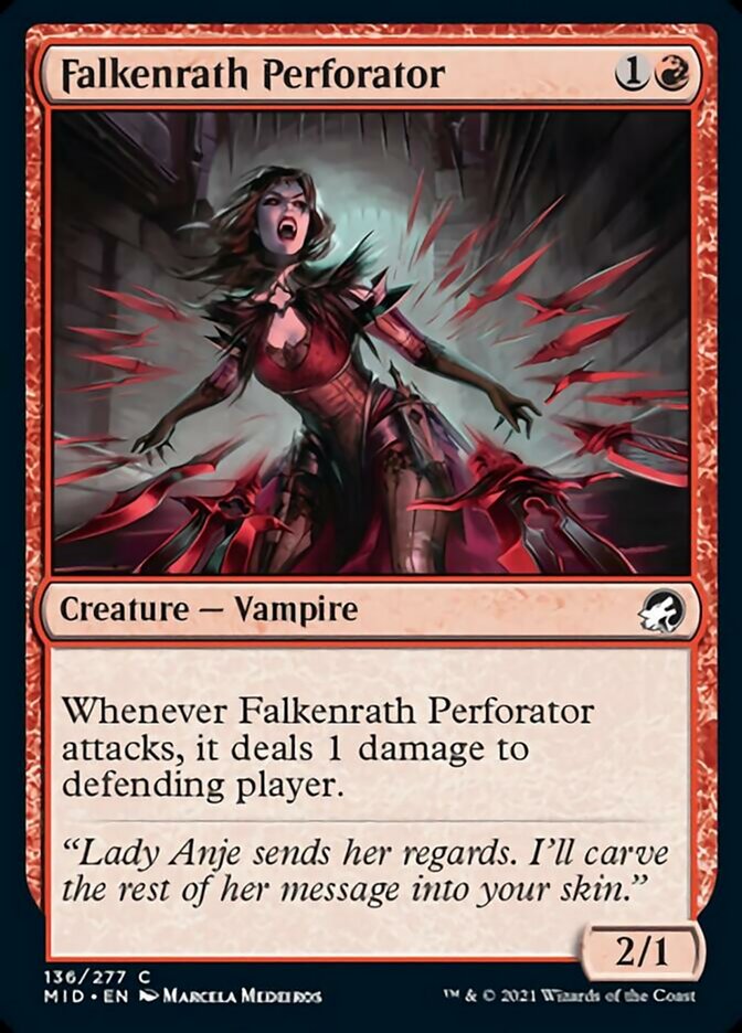 Falkenrath Perforator [Innistrad: Midnight Hunt] | Rook's Games and More