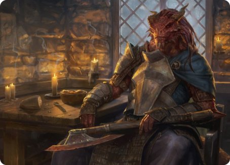 Jaded Sell-Sword Art Card [Dungeons & Dragons: Adventures in the Forgotten Realms Art Series] | Rook's Games and More