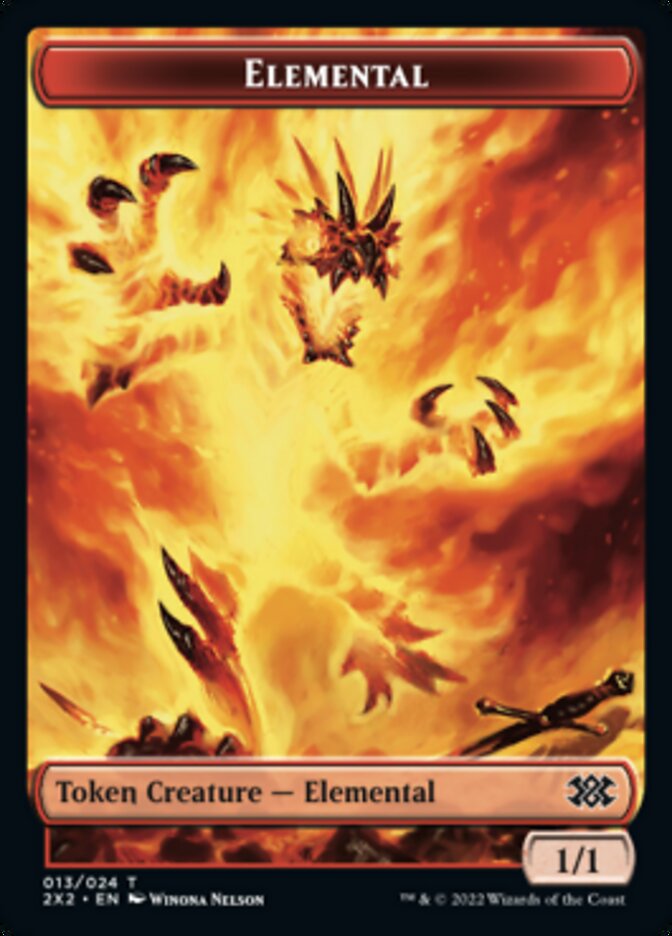 Elemental // Aven Initiate Double-sided Token [Double Masters 2022 Tokens] | Rook's Games and More