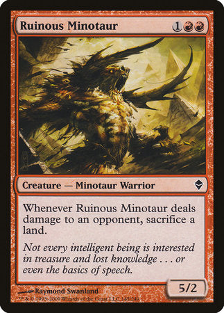 Ruinous Minotaur [Zendikar] | Rook's Games and More