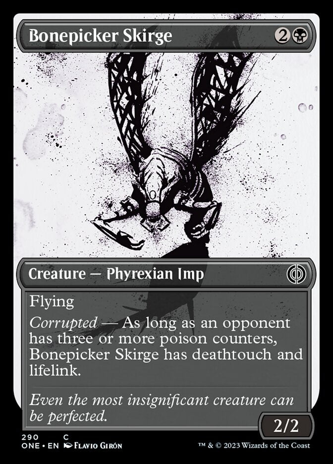 Bonepicker Skirge (Showcase Ichor) [Phyrexia: All Will Be One] | Rook's Games and More