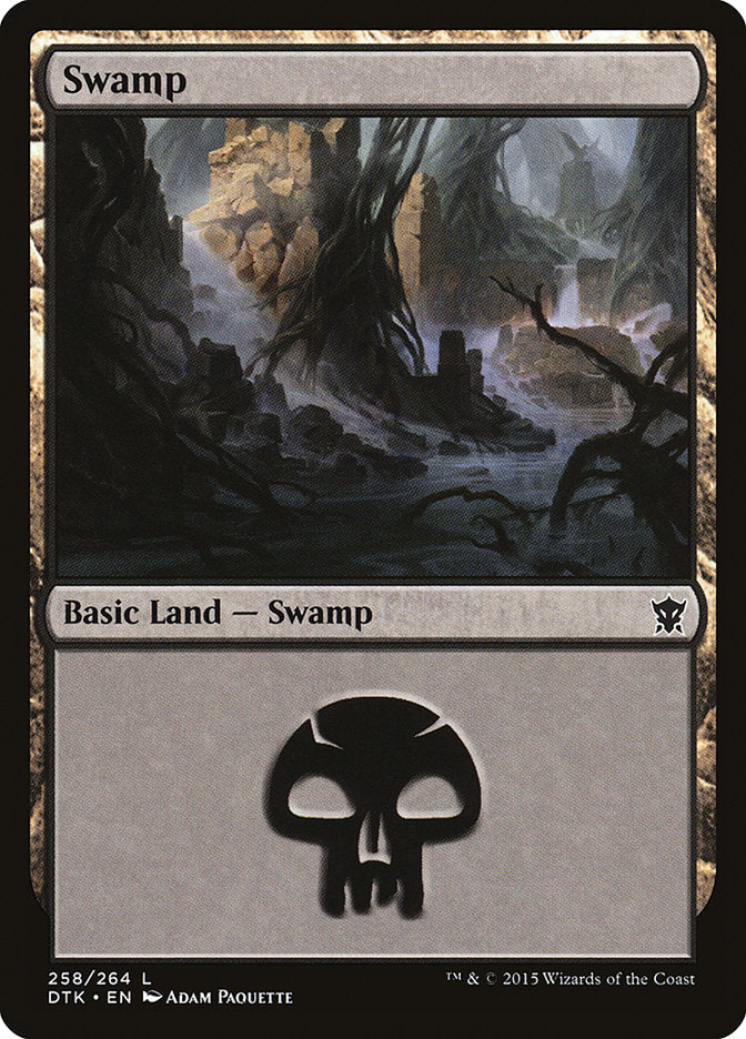 Swamp (258) [Dragons of Tarkir] | Rook's Games and More