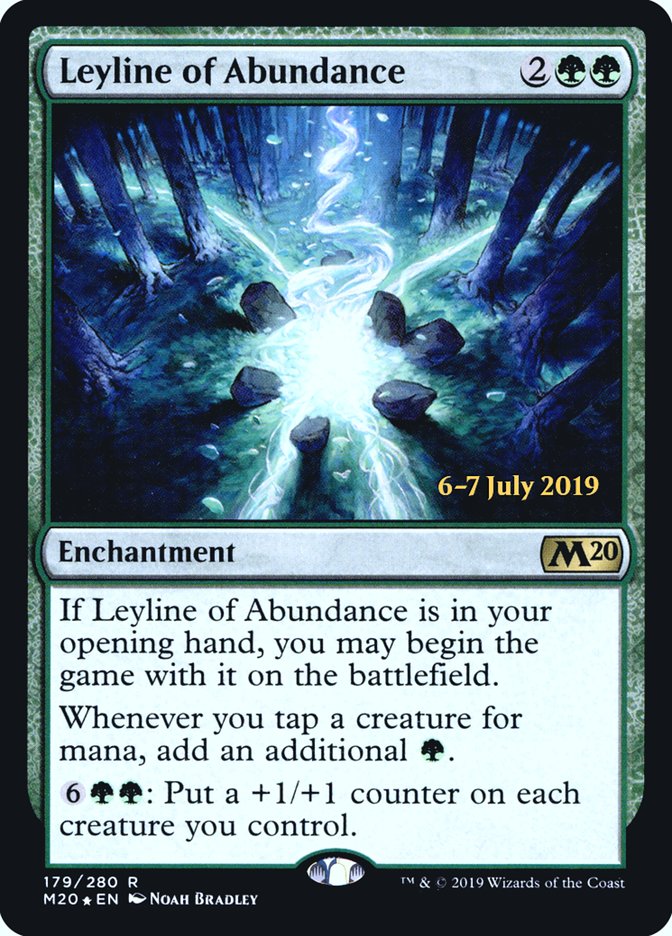 Leyline of Abundance  [Core Set 2020 Prerelease Promos] | Rook's Games and More