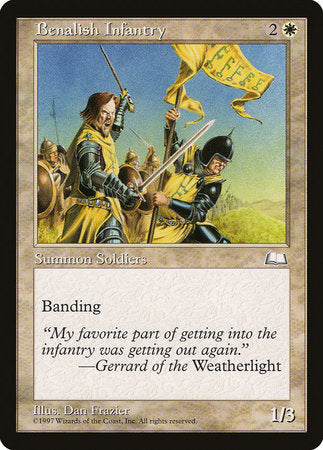 Benalish Infantry [Weatherlight] | Rook's Games and More