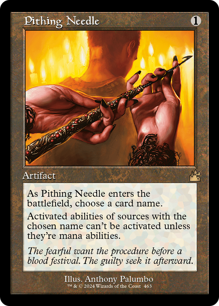 Pithing Needle (Retro Frame) [Ravnica Remastered] | Rook's Games and More