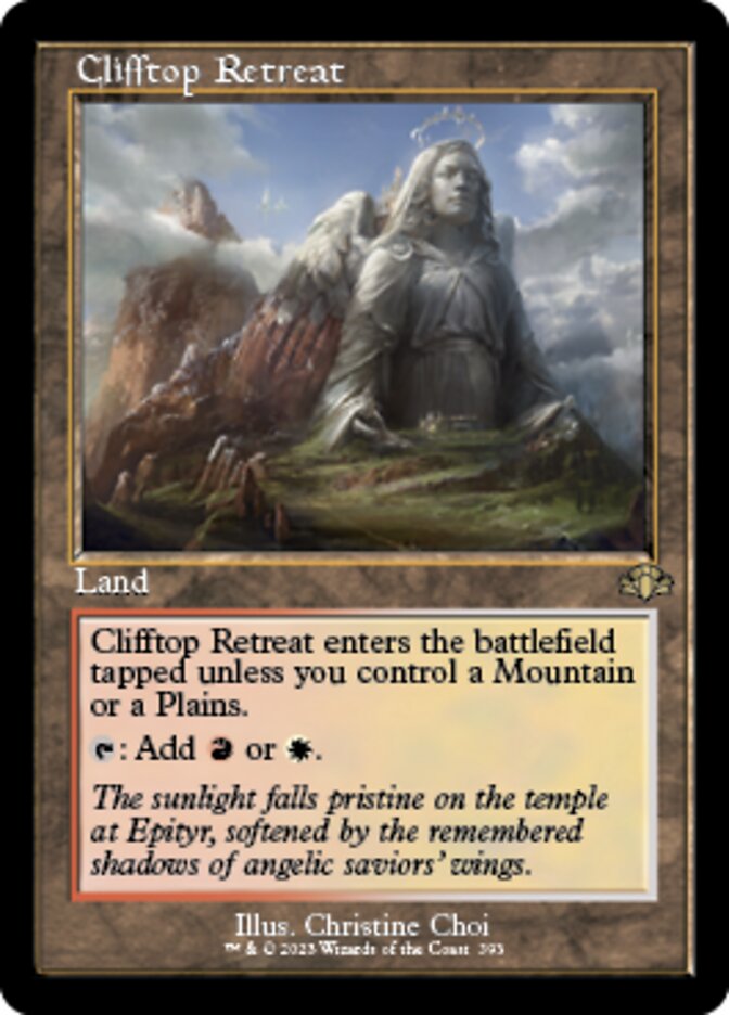 Clifftop Retreat (Retro) [Dominaria Remastered] | Rook's Games and More