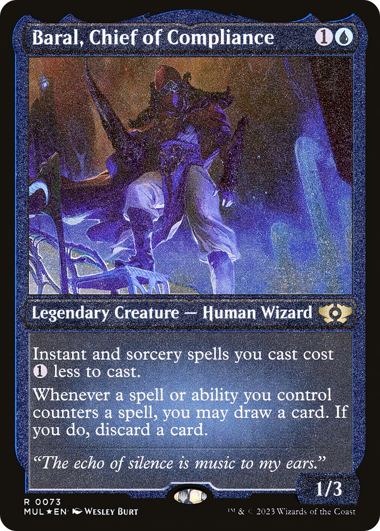 Baral, Chief of Compliance (Foil Etched) [Multiverse Legends] | Rook's Games and More