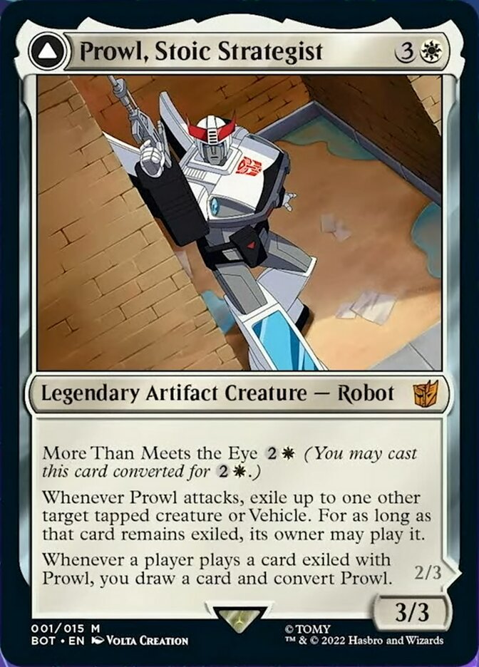 Prowl, Stoic Strategist // Prowl, Pursuit Vehicle [Universes Beyond: Transformers] | Rook's Games and More