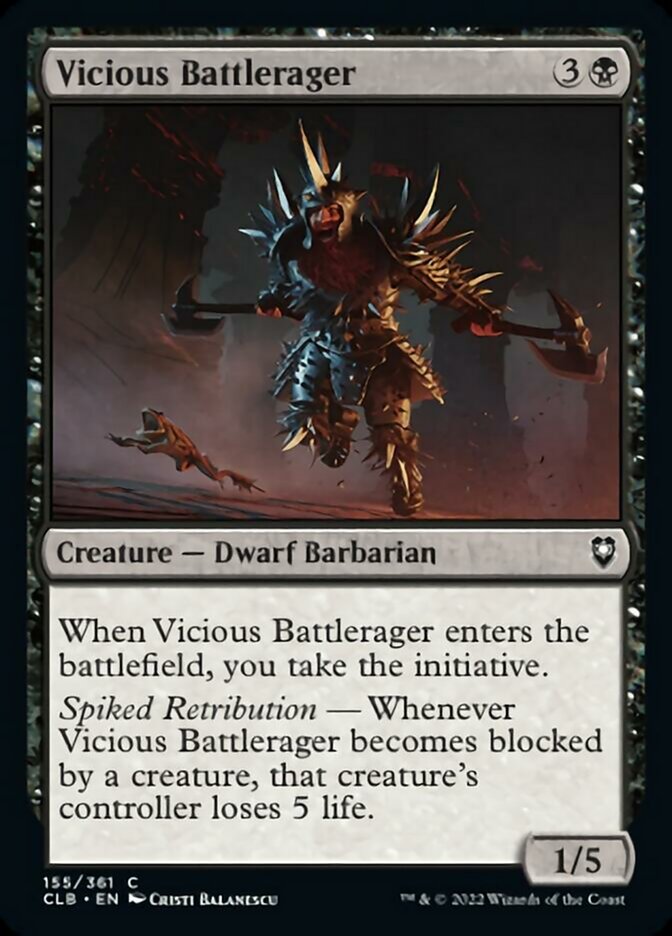 Vicious Battlerager [Commander Legends: Battle for Baldur's Gate] | Rook's Games and More