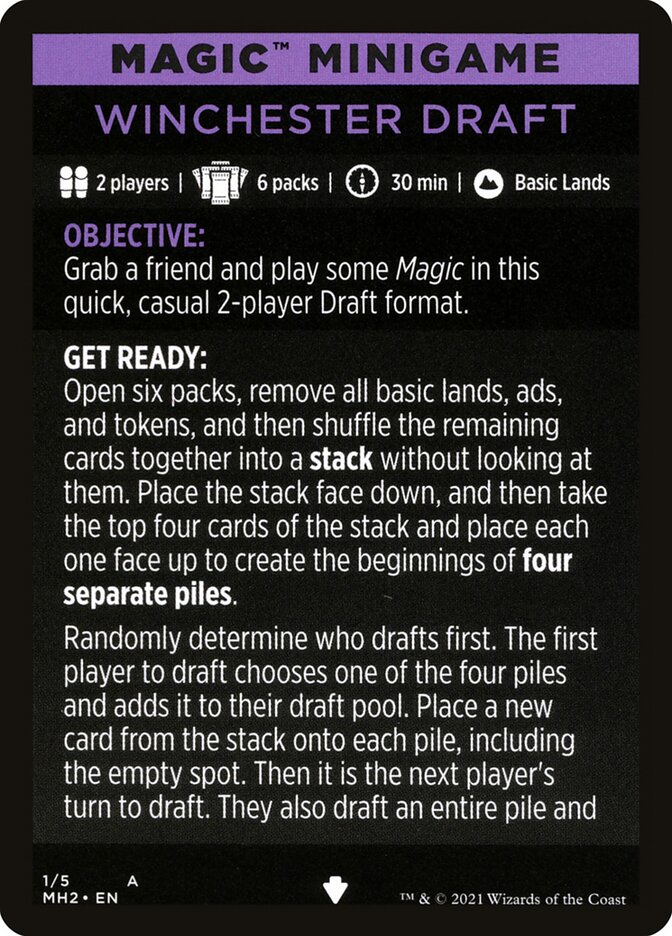 Winchester Draft (Magic Minigame) [Modern Horizons 2 Minigame] | Rook's Games and More