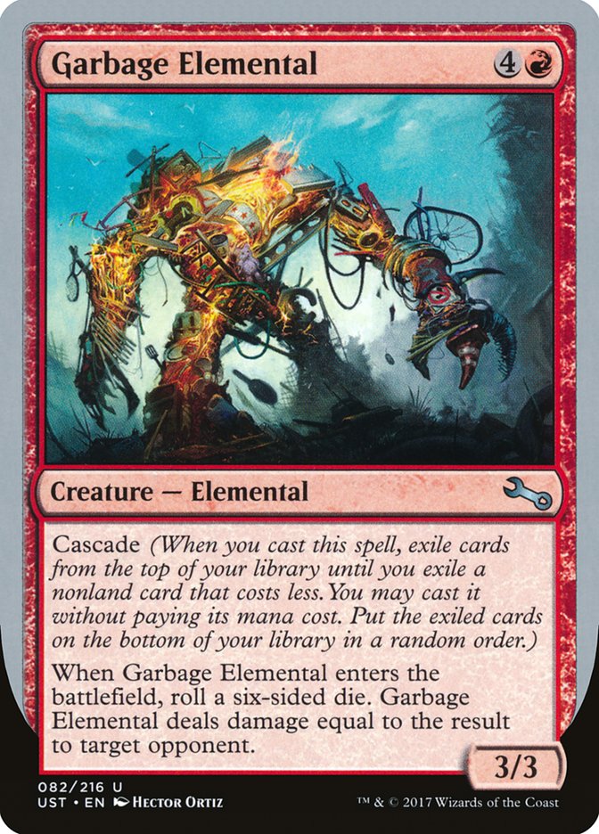 Garbage Elemental (3/3 Creature) [Unstable] | Rook's Games and More