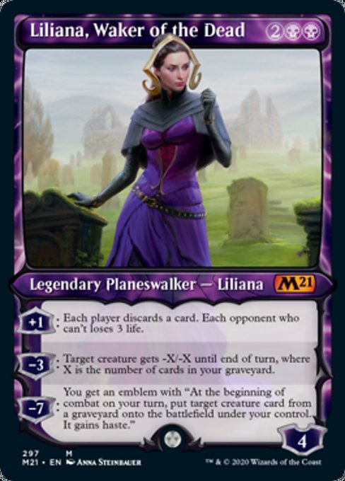 Liliana, Waker of the Dead (Showcase) [Core Set 2021] | Rook's Games and More