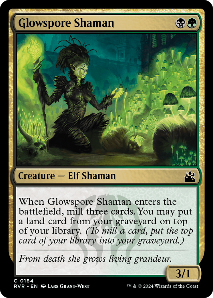 Glowspore Shaman [Ravnica Remastered] | Rook's Games and More