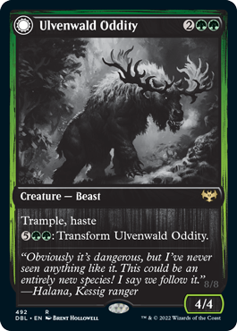Ulvenwald Oddity // Ulvenwald Behemoth [Innistrad: Double Feature] | Rook's Games and More