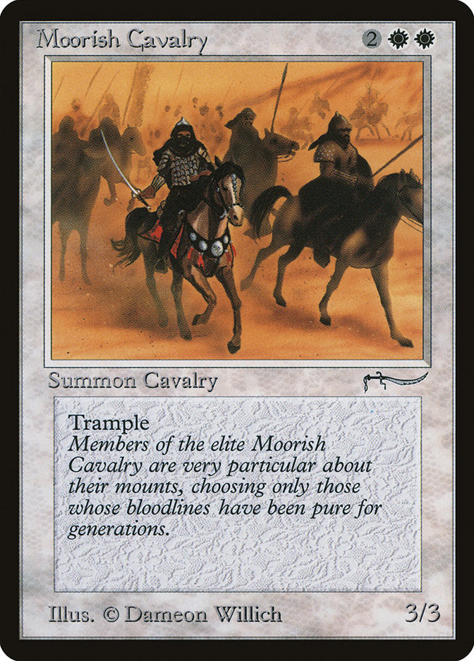 Moorish Cavalry (Dark Mana Cost) [Arabian Nights] | Rook's Games and More