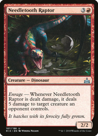 Needletooth Raptor [Rivals of Ixalan] | Rook's Games and More