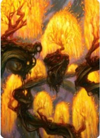Grove of the Burnwillows Art Card [Zendikar Rising Art Series] | Rook's Games and More