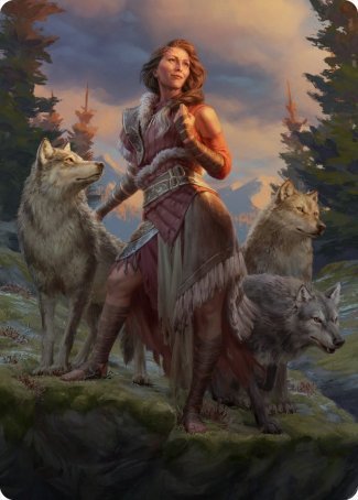 Arlinn, the Pack's Hope 1 Art Card [Innistrad: Midnight Hunt Art Series] | Rook's Games and More