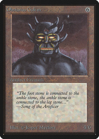 Obsianus Golem [Limited Edition Beta] | Rook's Games and More
