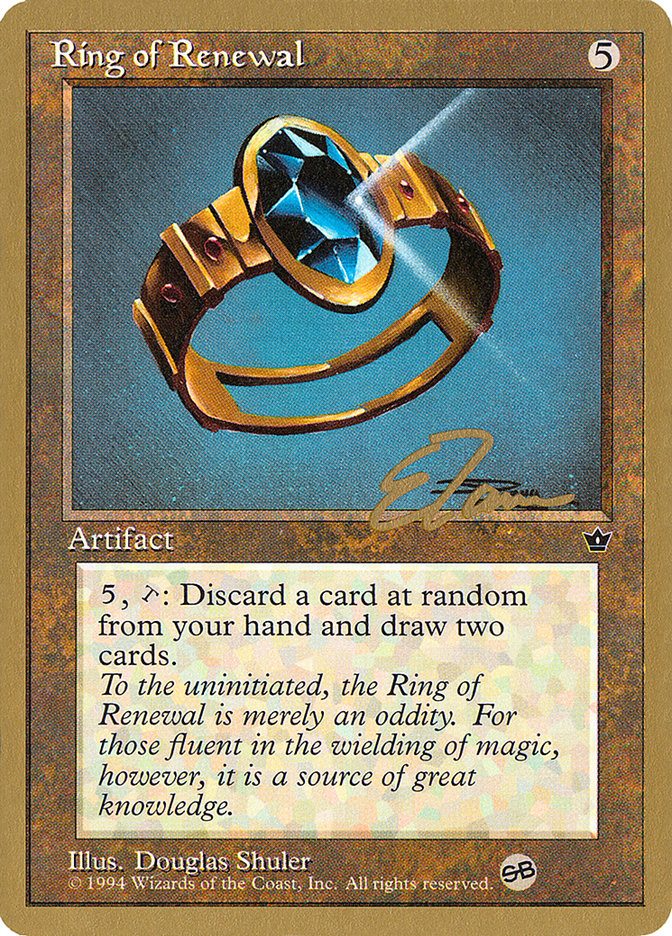 Ring of Renewal (Eric Tam) (SB) [Pro Tour Collector Set] | Rook's Games and More