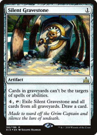 Silent Gravestone [Rivals of Ixalan Promos] | Rook's Games and More