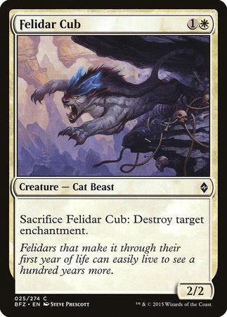 Felidar Cub [Battle for Zendikar] | Rook's Games and More