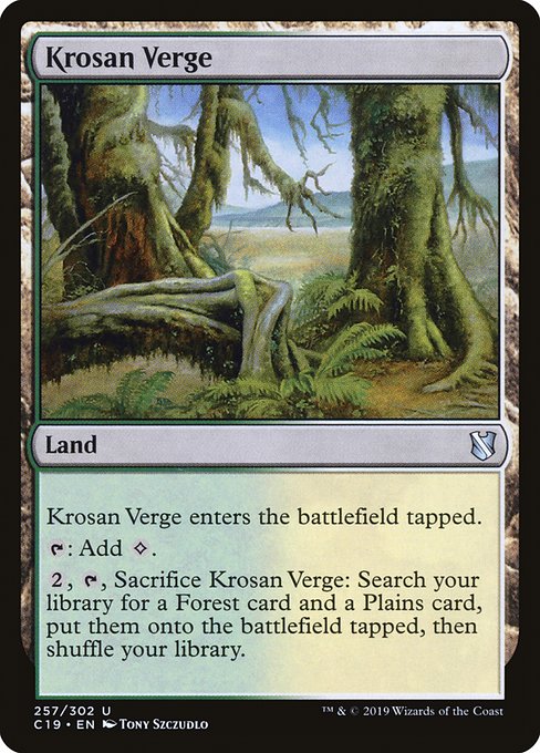 Krosan Verge [Commander 2019] | Rook's Games and More