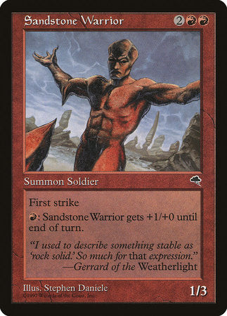 Sandstone Warrior [Tempest] | Rook's Games and More