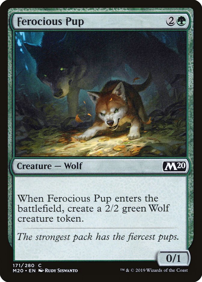 Ferocious Pup [Core Set 2020] | Rook's Games and More