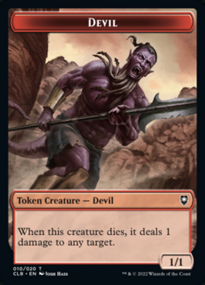 Devil Token [Commander Legends: Battle for Baldur's Gate Tokens] | Rook's Games and More