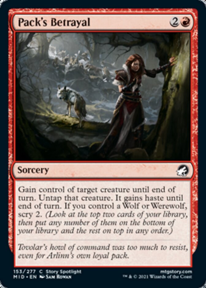 Pack's Betrayal [Innistrad: Midnight Hunt] | Rook's Games and More